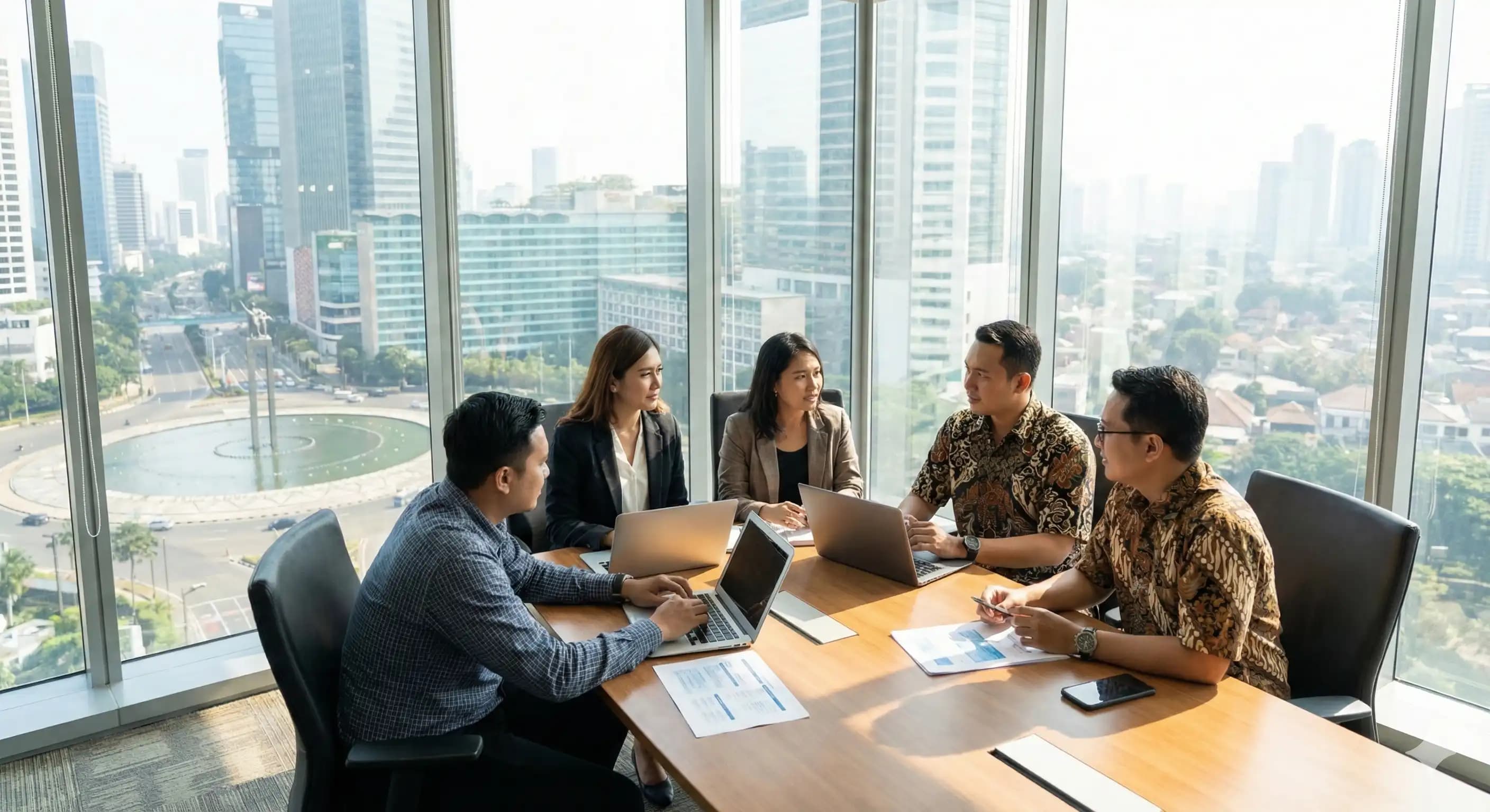 group of people talking in the room