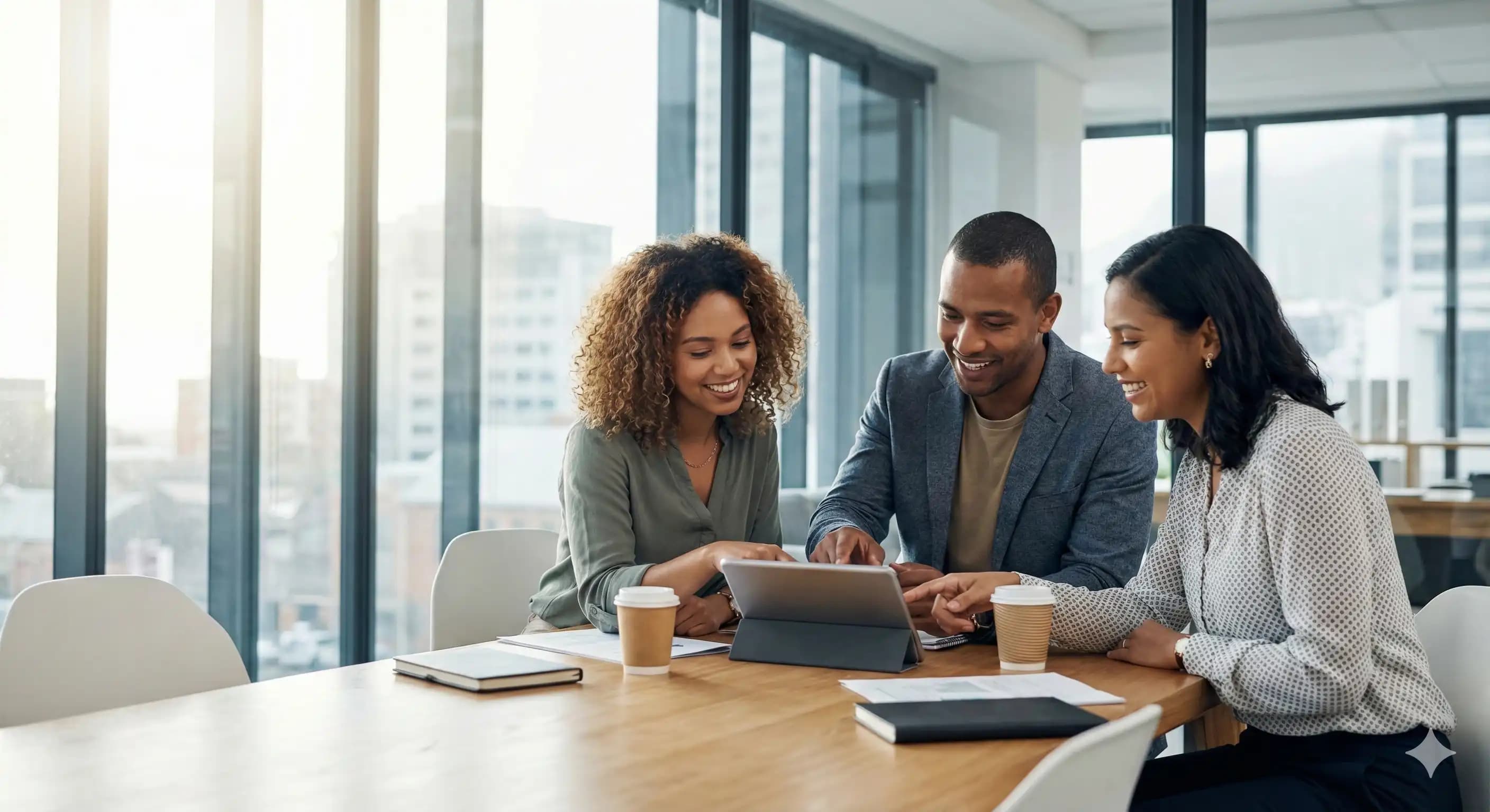 Modern office collaboration focusing on skill-based hiring